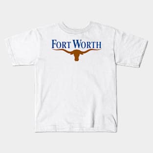 Fort Worth Flag Decal Kids T-Shirt